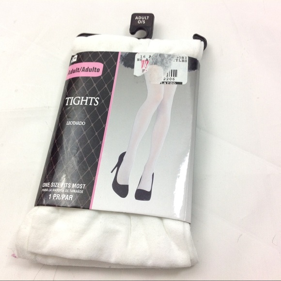 Accessories - New White Adult Leotard Dance Tights One Size Accessories - New White Adult Leotard Dance Tights One Size